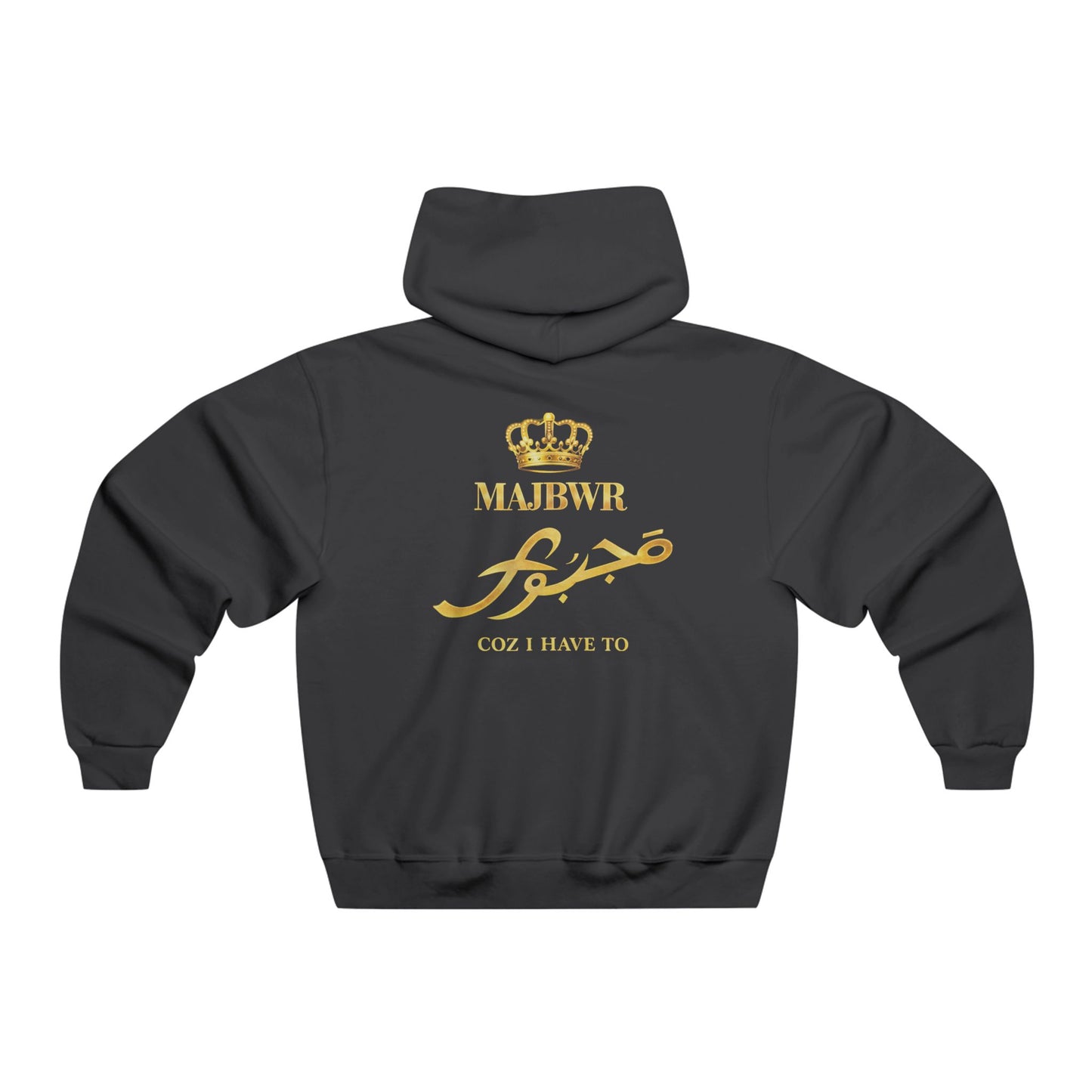 MAJBWR - Crown Hoodie — Gold Script King