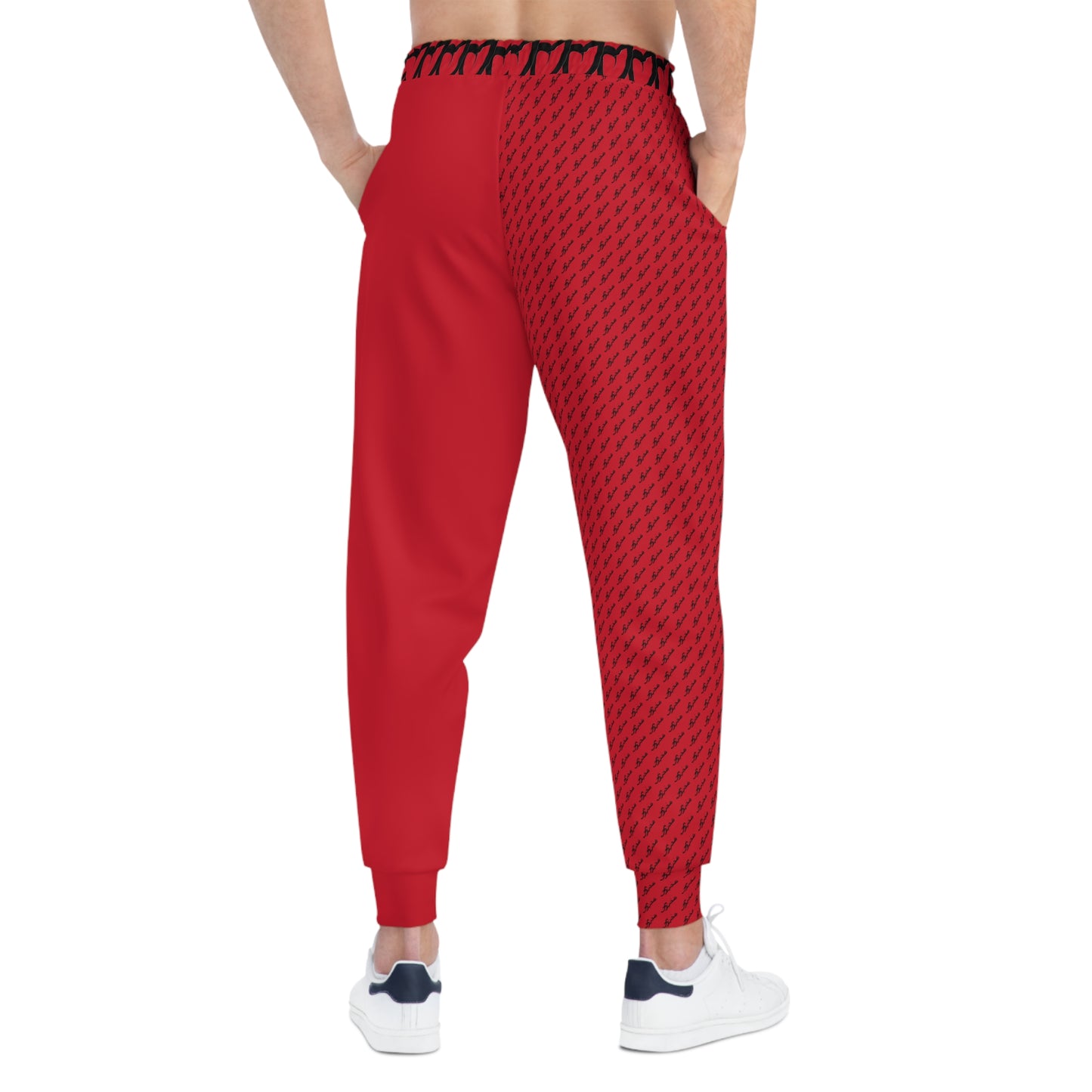 MAJBWR - Red & Black Print Joggers