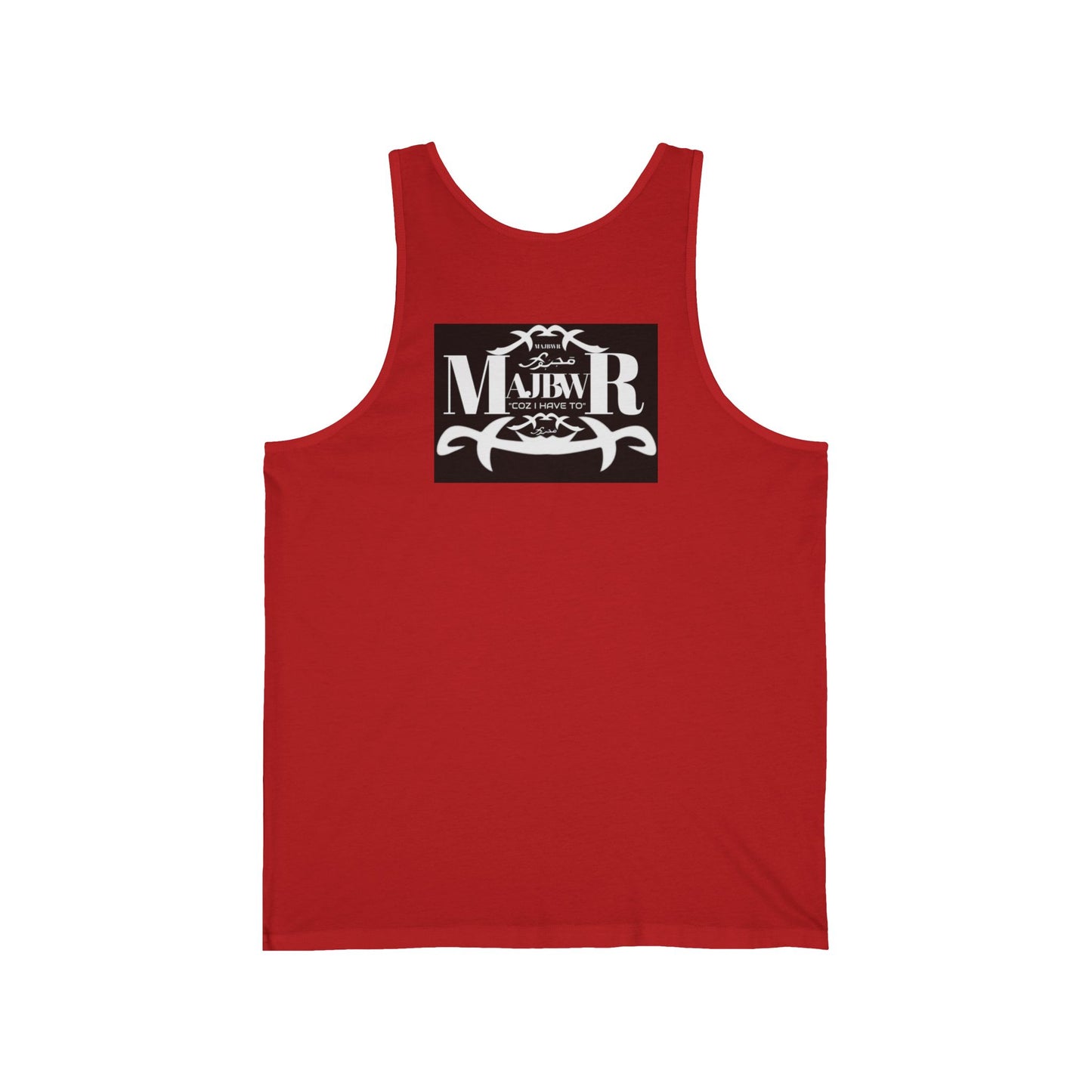 MAJBWR - Vintage Logo Tank Top — Graphic White Jersey Tank