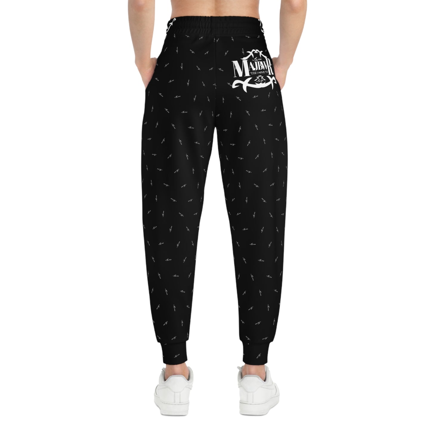 MAJBWR - Black & White Print Joggers AOP