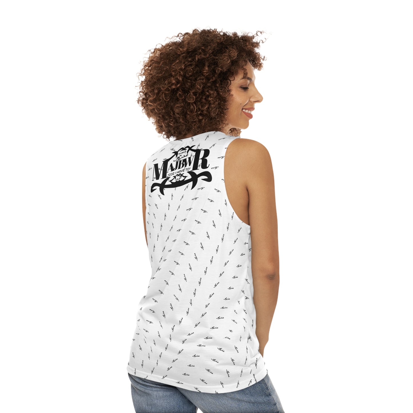 MAJBWR - Stylish Unisex Tank Top AOP Offset