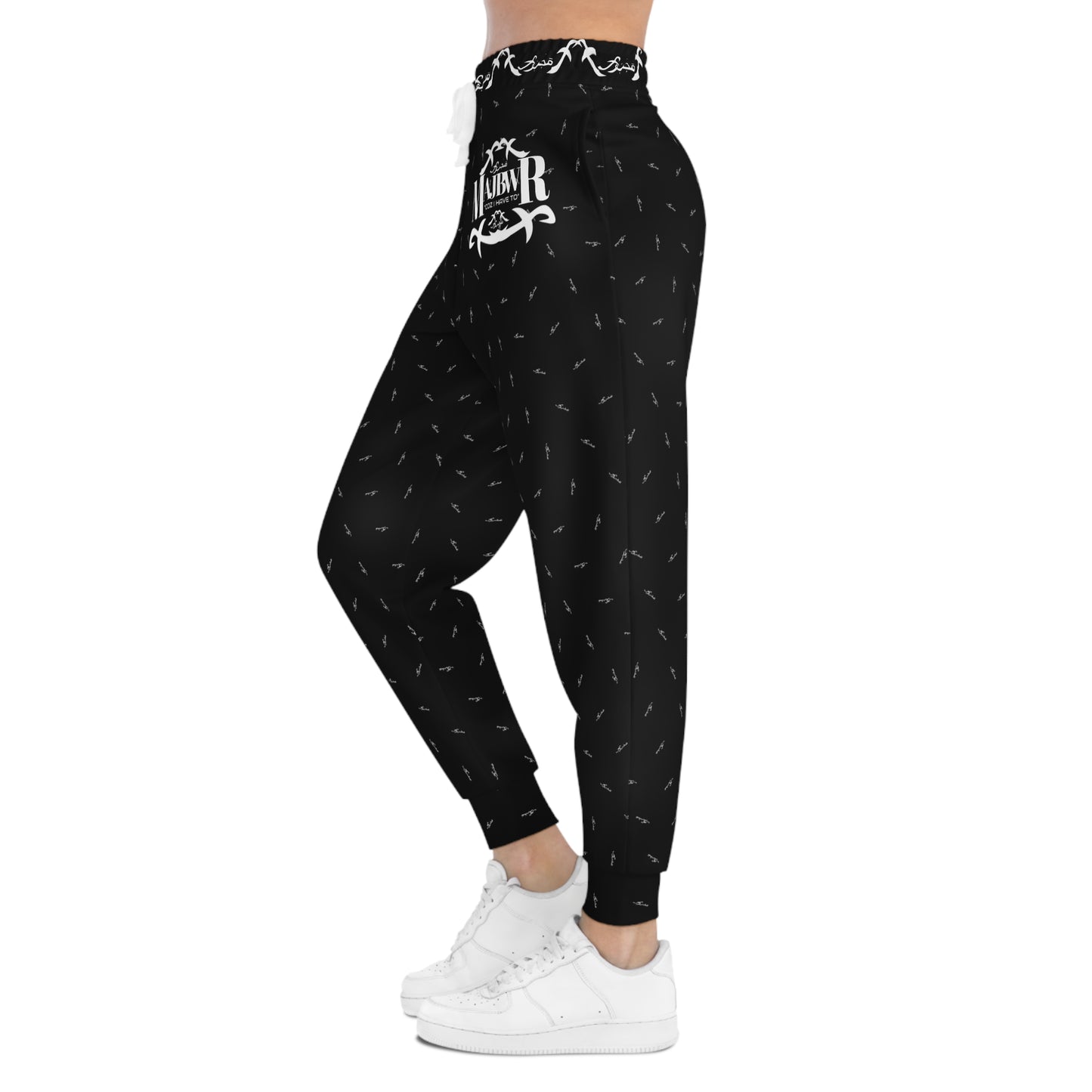 MAJBWR - Black & White Print Joggers AOP