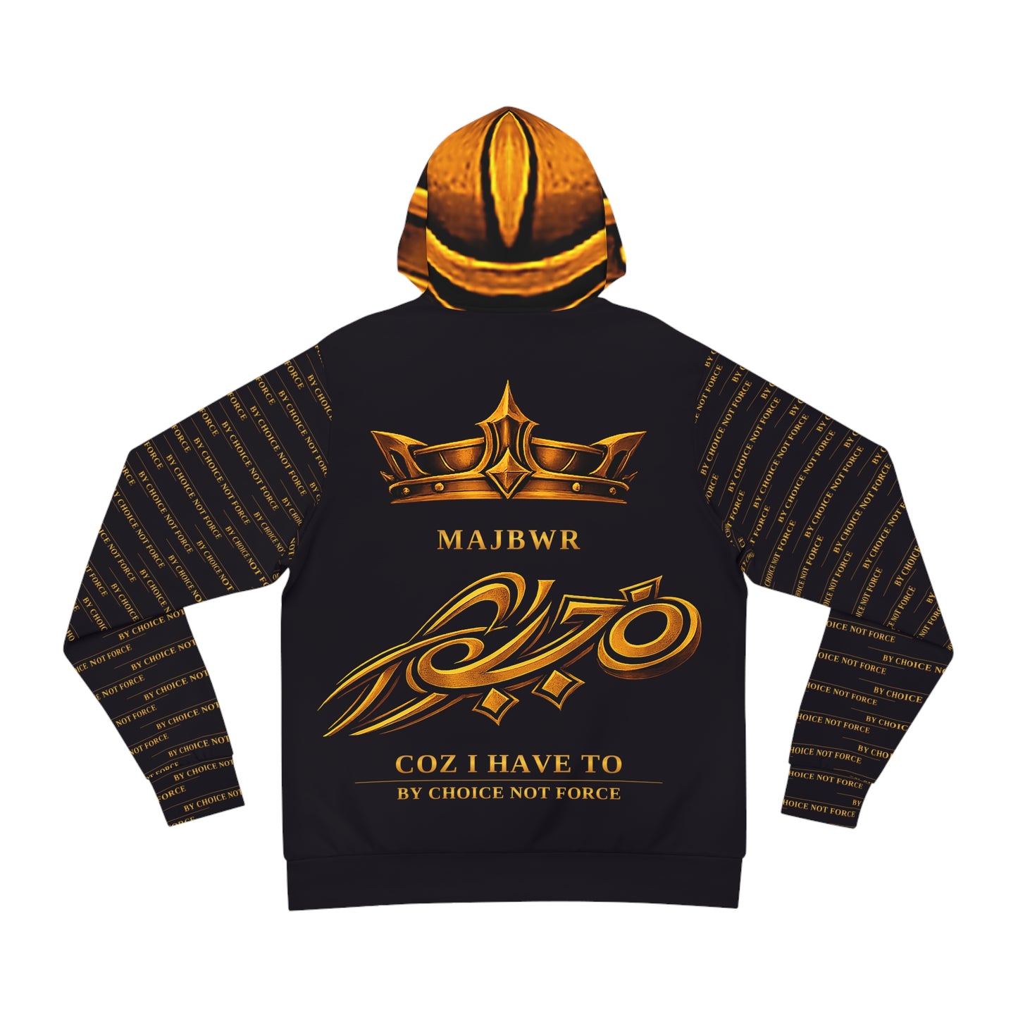 MAJBWR - Deep Purple Crowned Arabic Hoodie — Empire Edition