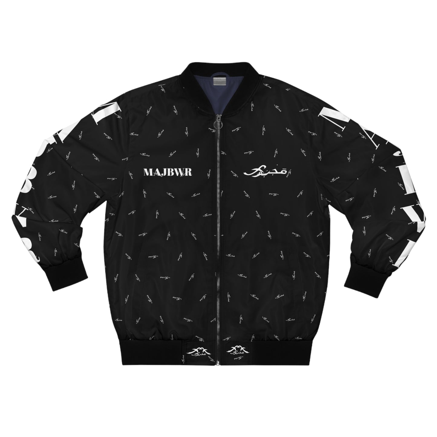 MAJBWR - "Bomber Jacket AOP Black Connect"