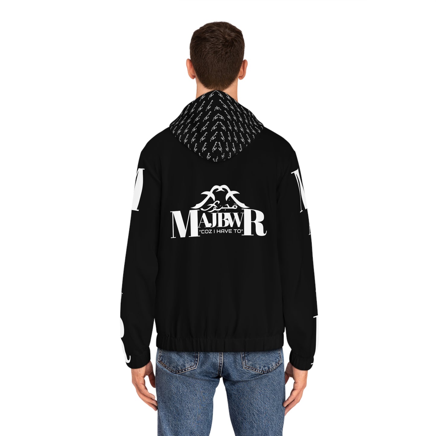 MAJBWR - Men’s Black Full-Zip Hoodie