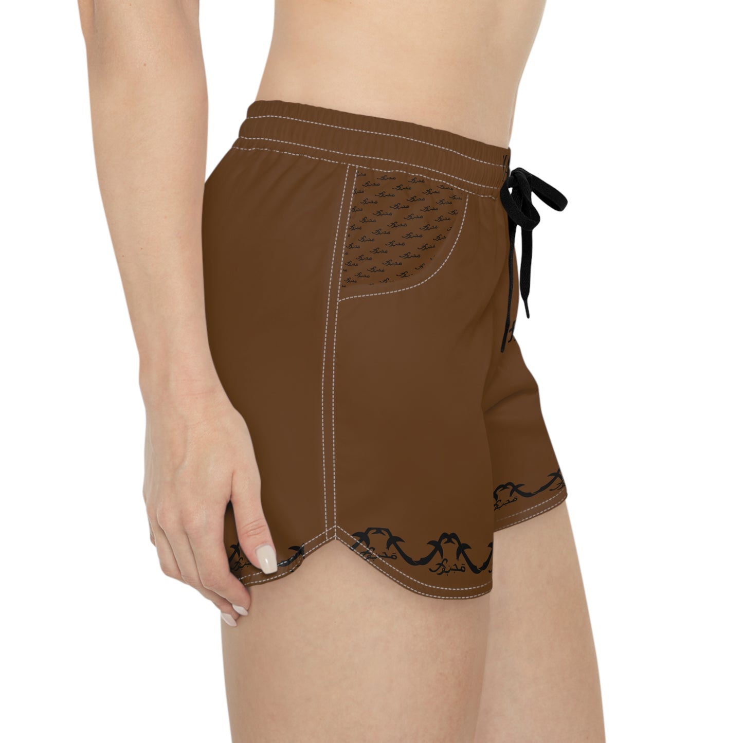 MAJBWR - Dark Brown Women's Casual Shorts