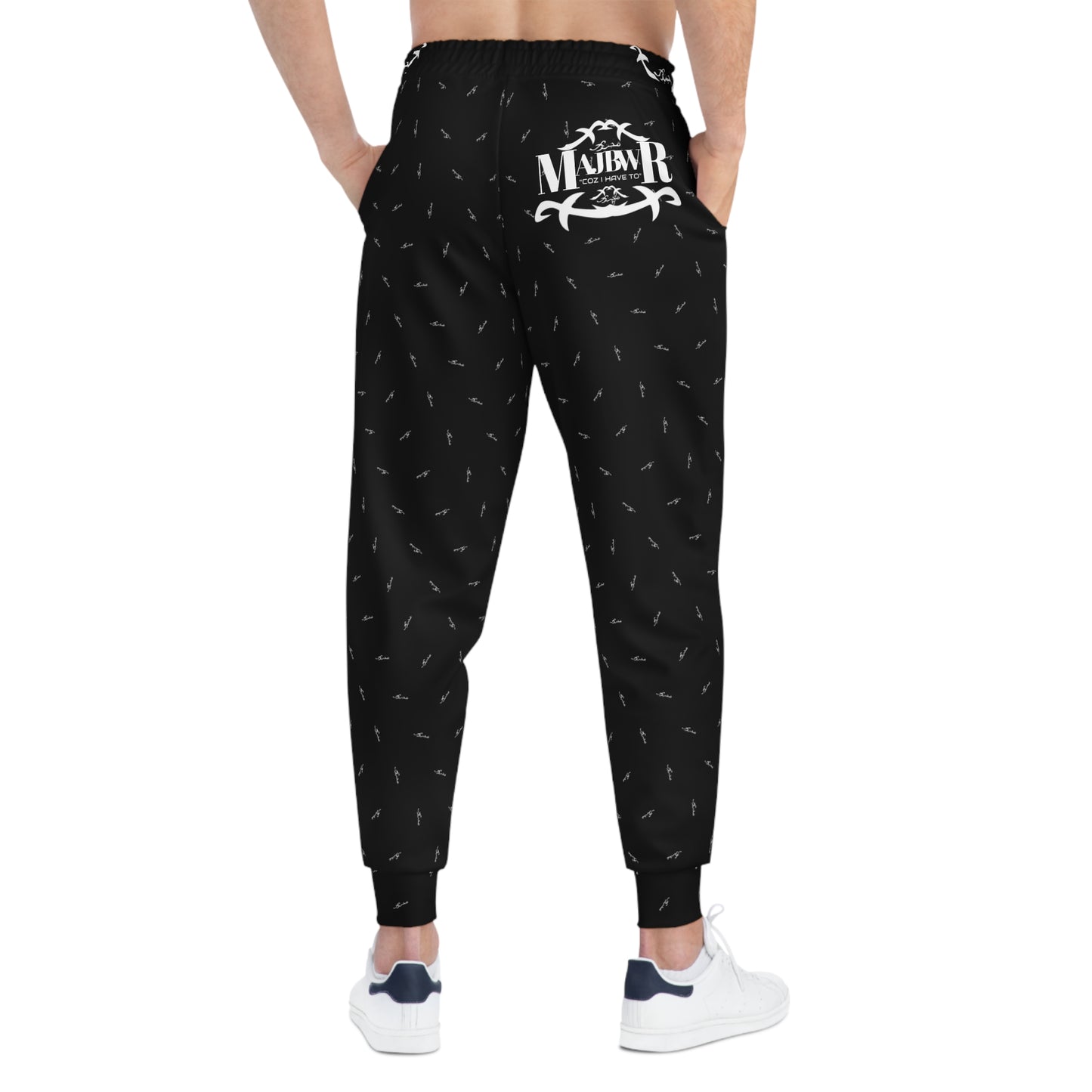 MAJBWR - Black & White Print Joggers AOP
