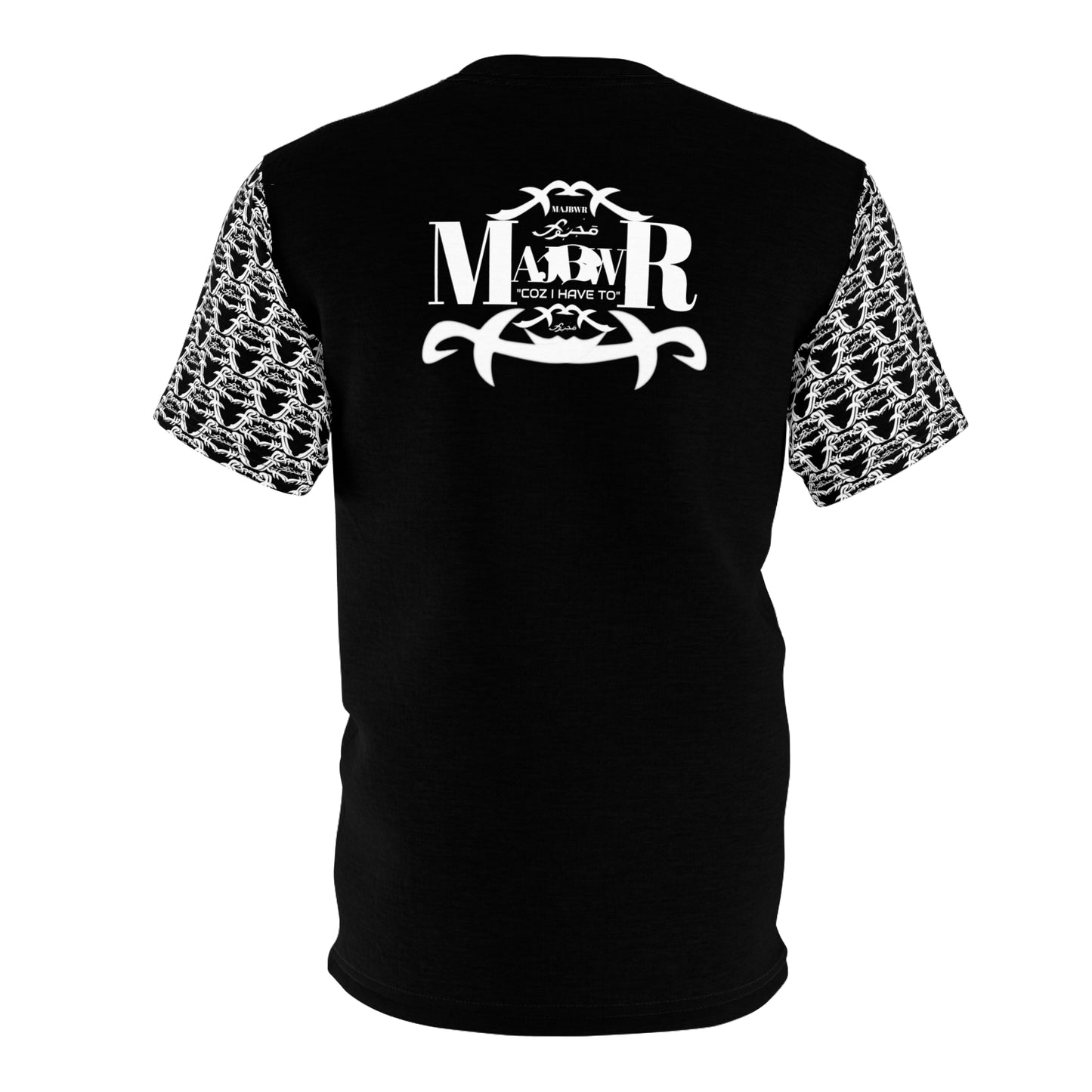 MAJBWR - Black Athletic Motion Unisex Tee AOP Sleeved