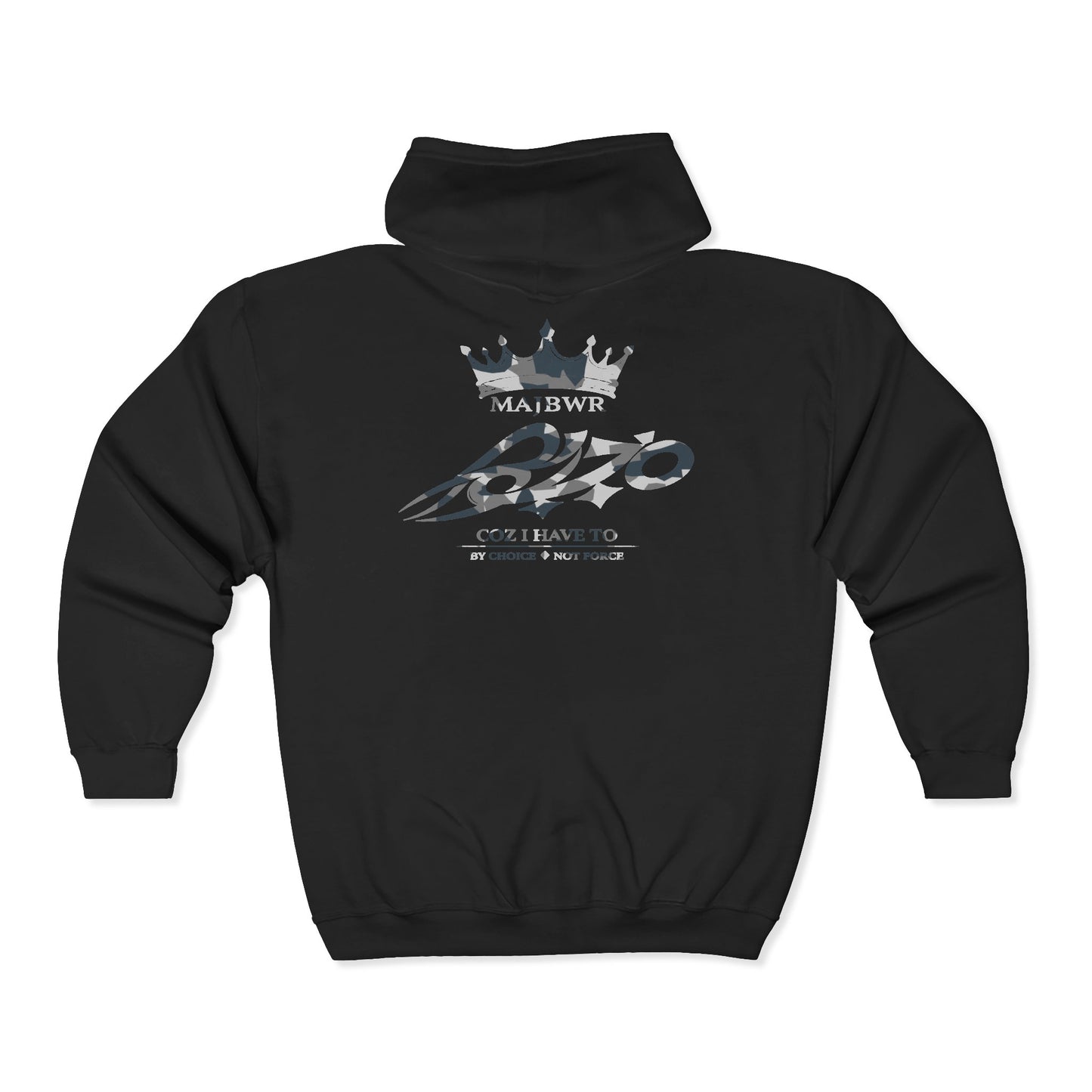 MAJBWR - Black Camo Crown Full-Zip Hoodie — Crown Camo Edition