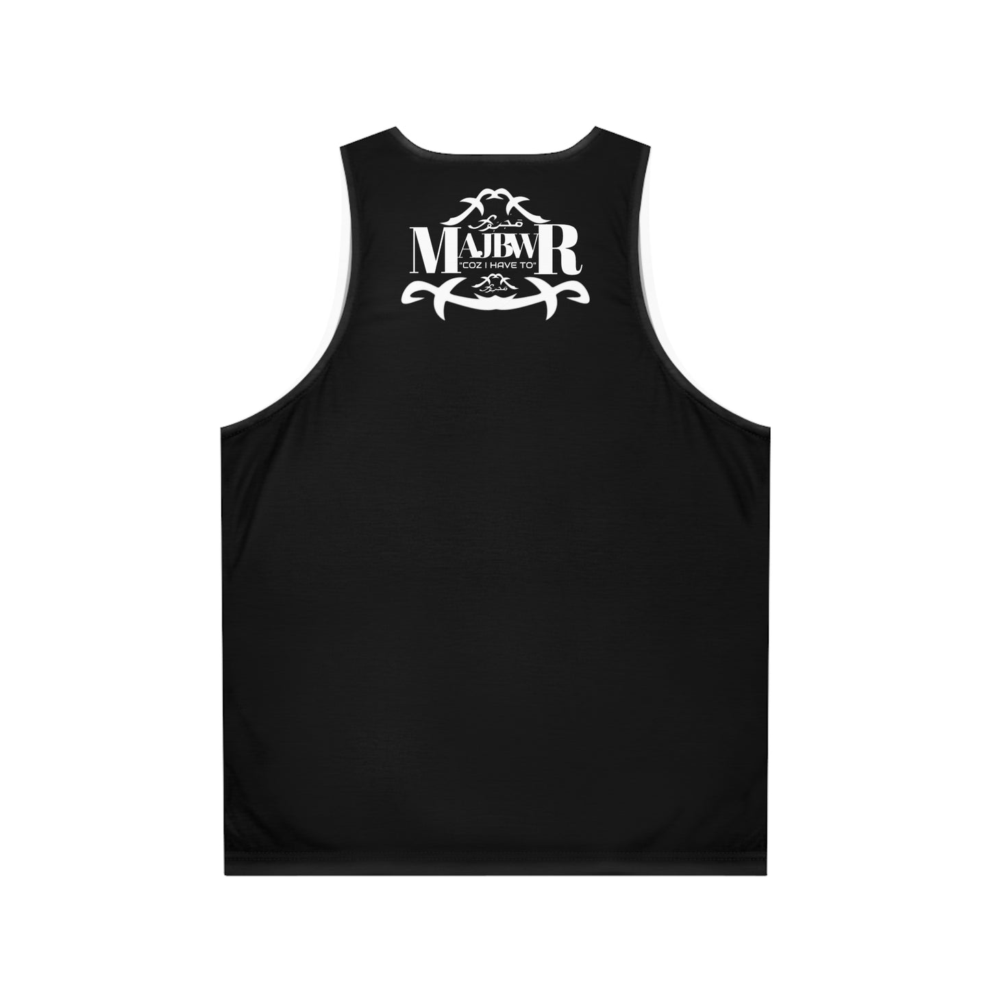 MAJBWR - Stylish Unisex Tank Top Black