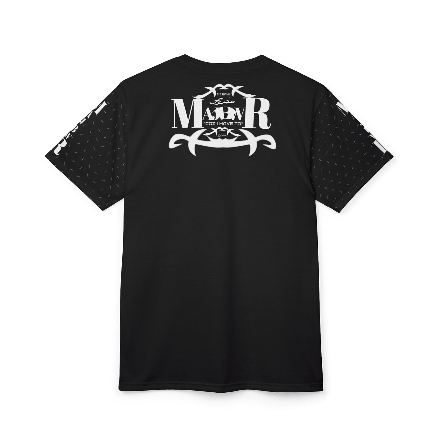 MAJBWR - Black Athletic Motion Unisex Tee AOP *