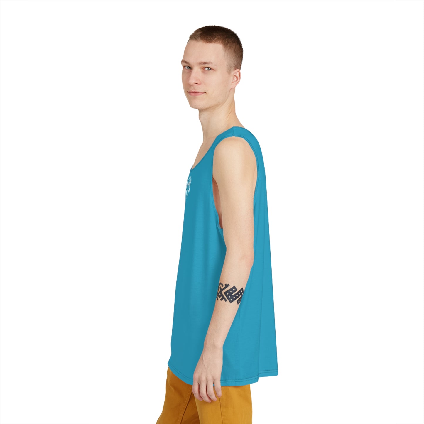 MAJBWR - Stylish Men's Tank Top Turquoise