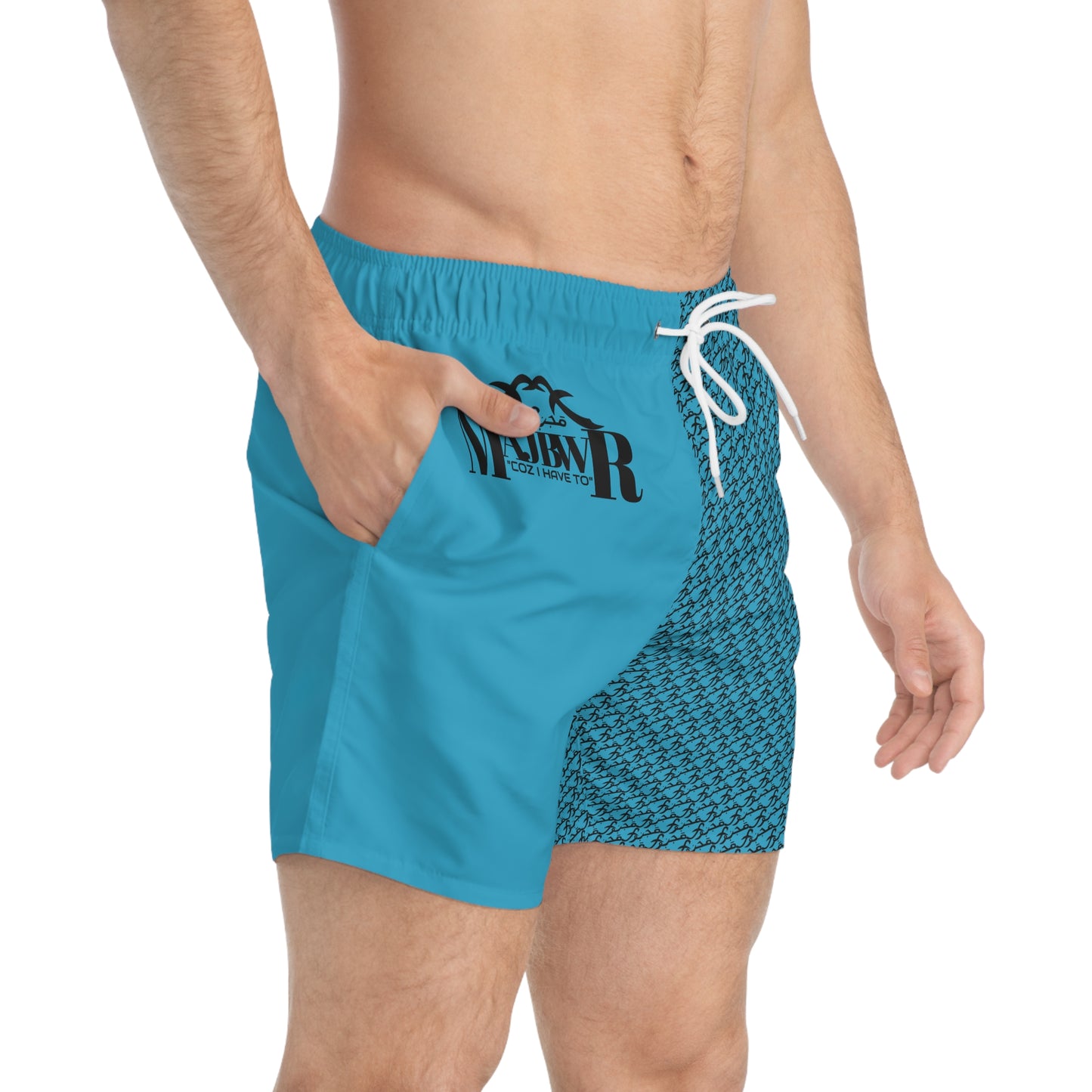 MAJBWR - Turquoise Swim Trunks