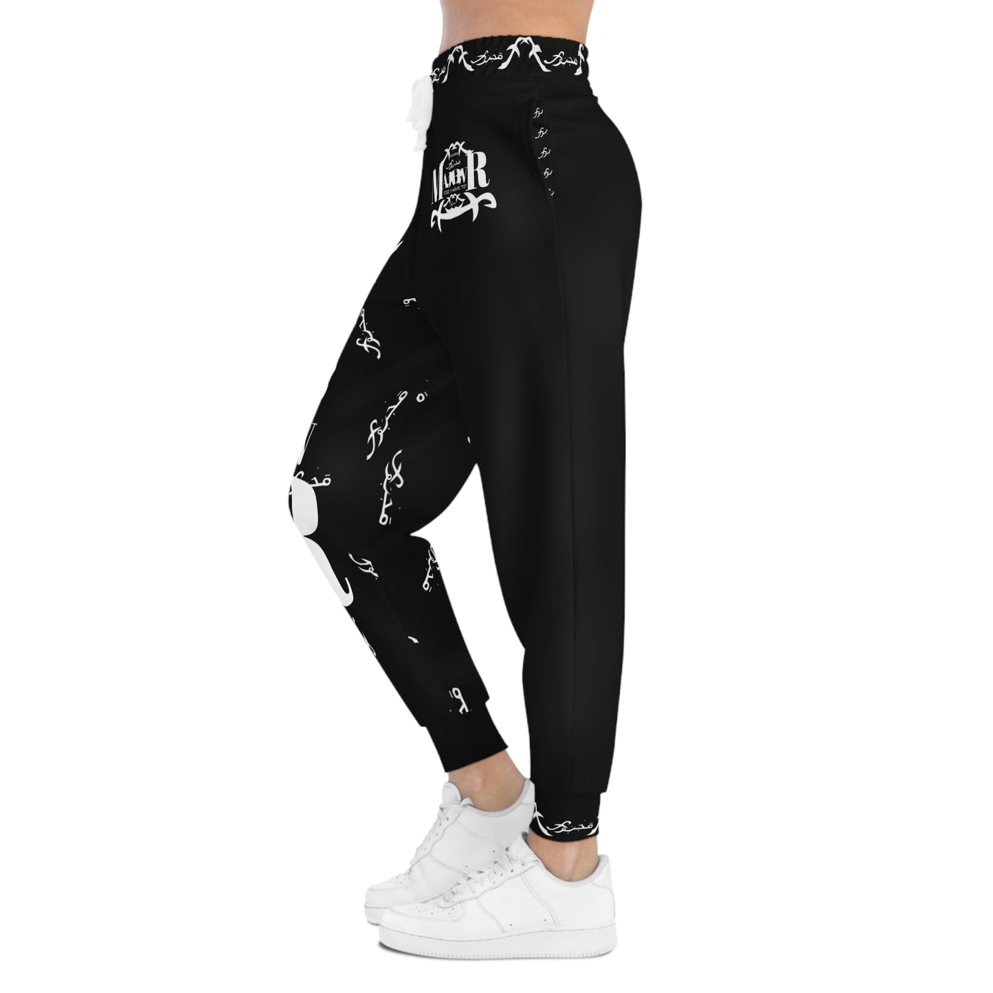 MAJBWR - Black & White Print Joggers - AOP