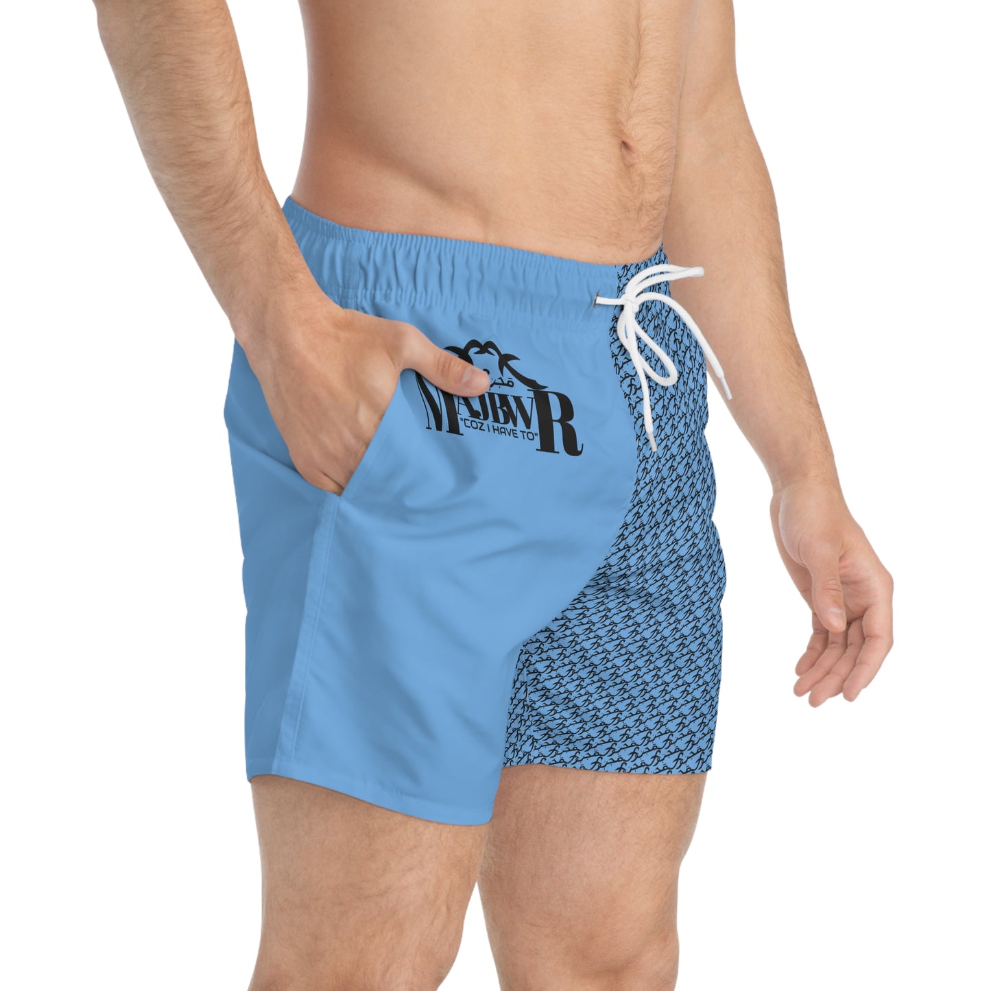 MAJBWR - Blue Swim Trunks