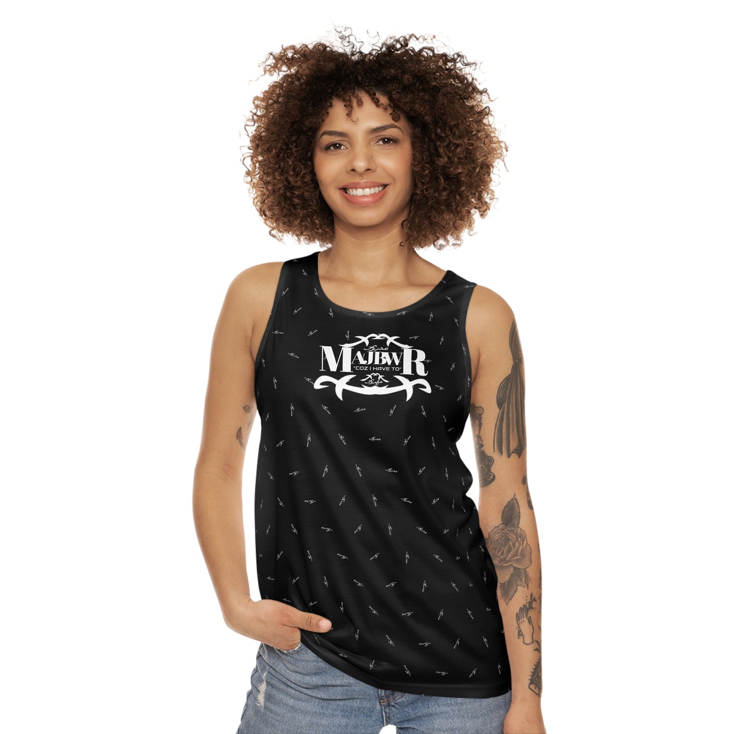 MAJBWR - Stylish Unisex Tank Top AOP Offset