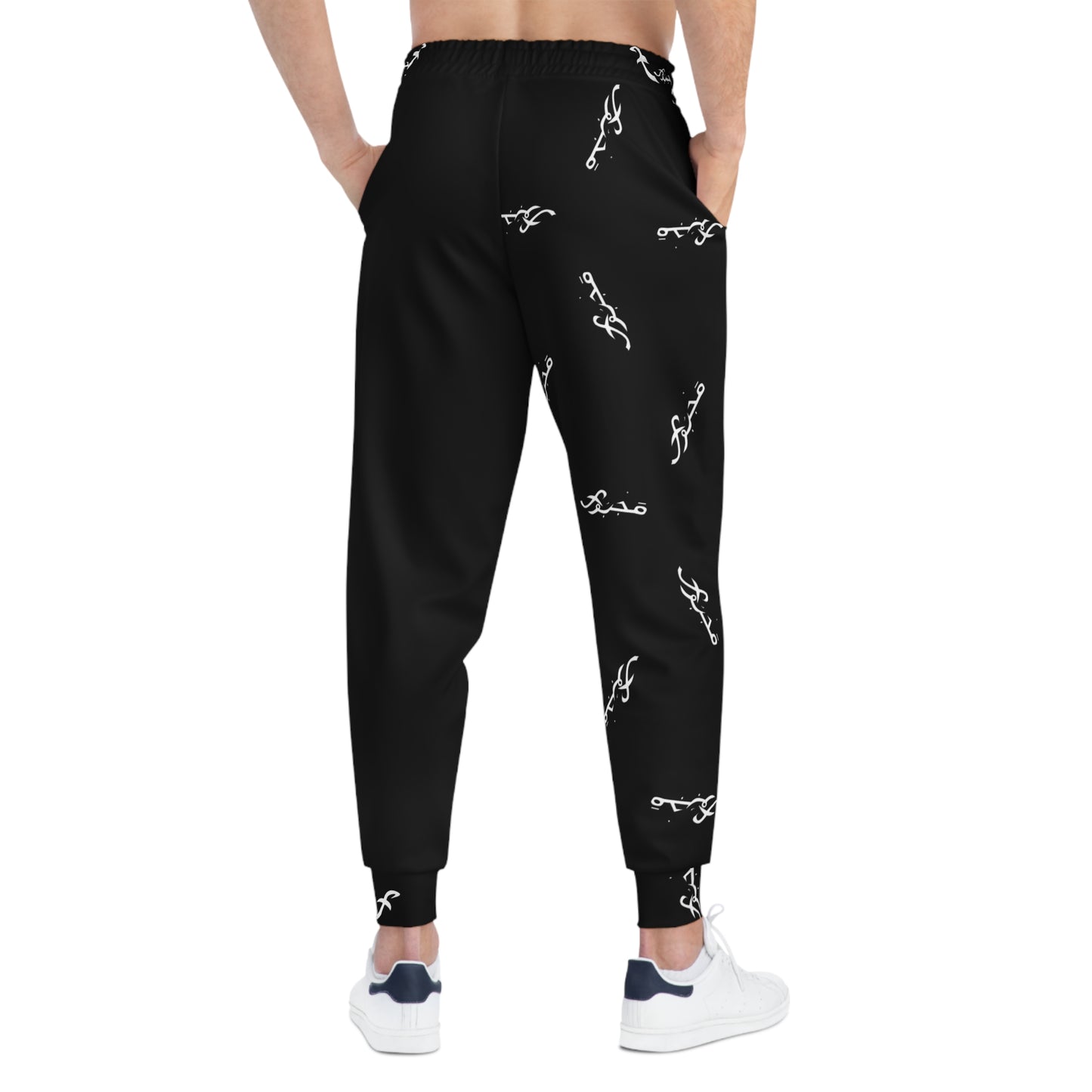 MAJBWR - Black & White Print Joggers - AOP