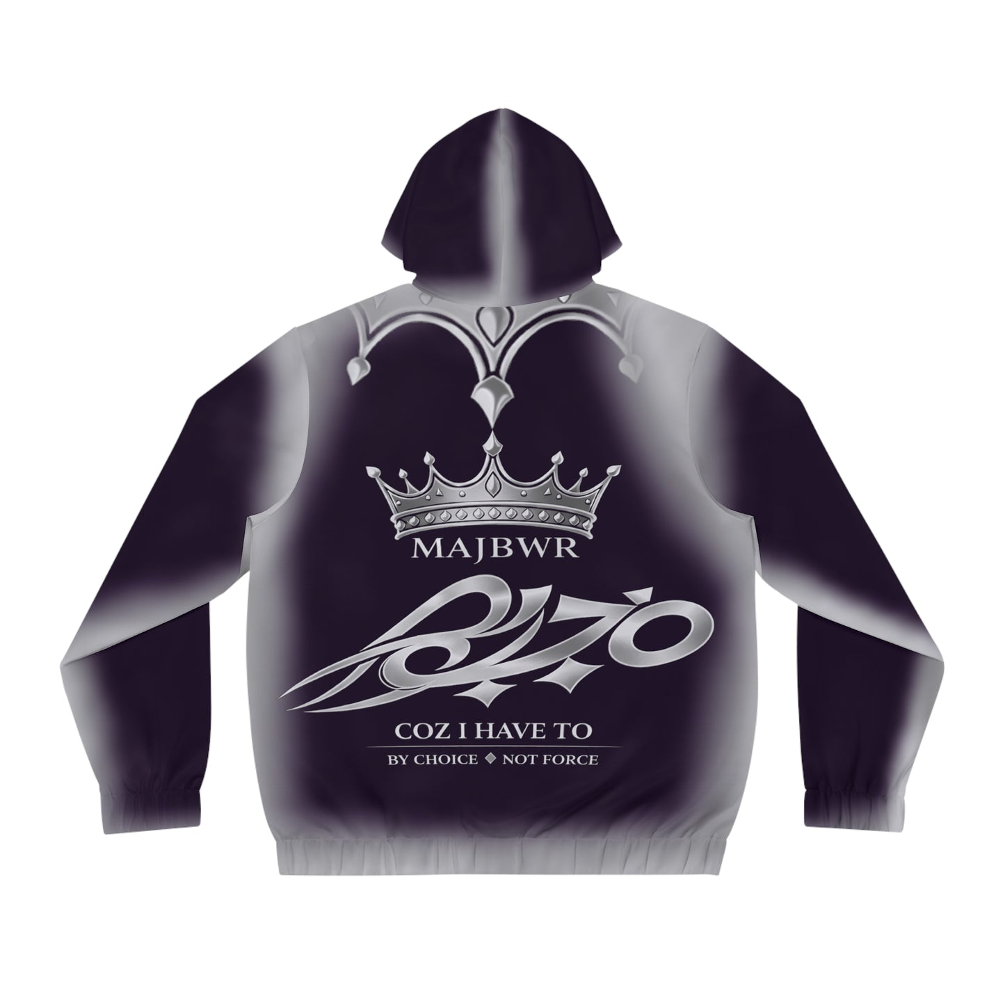MAJBWR — Ghost Smoke Deep Purple Hoodie Full-Zip