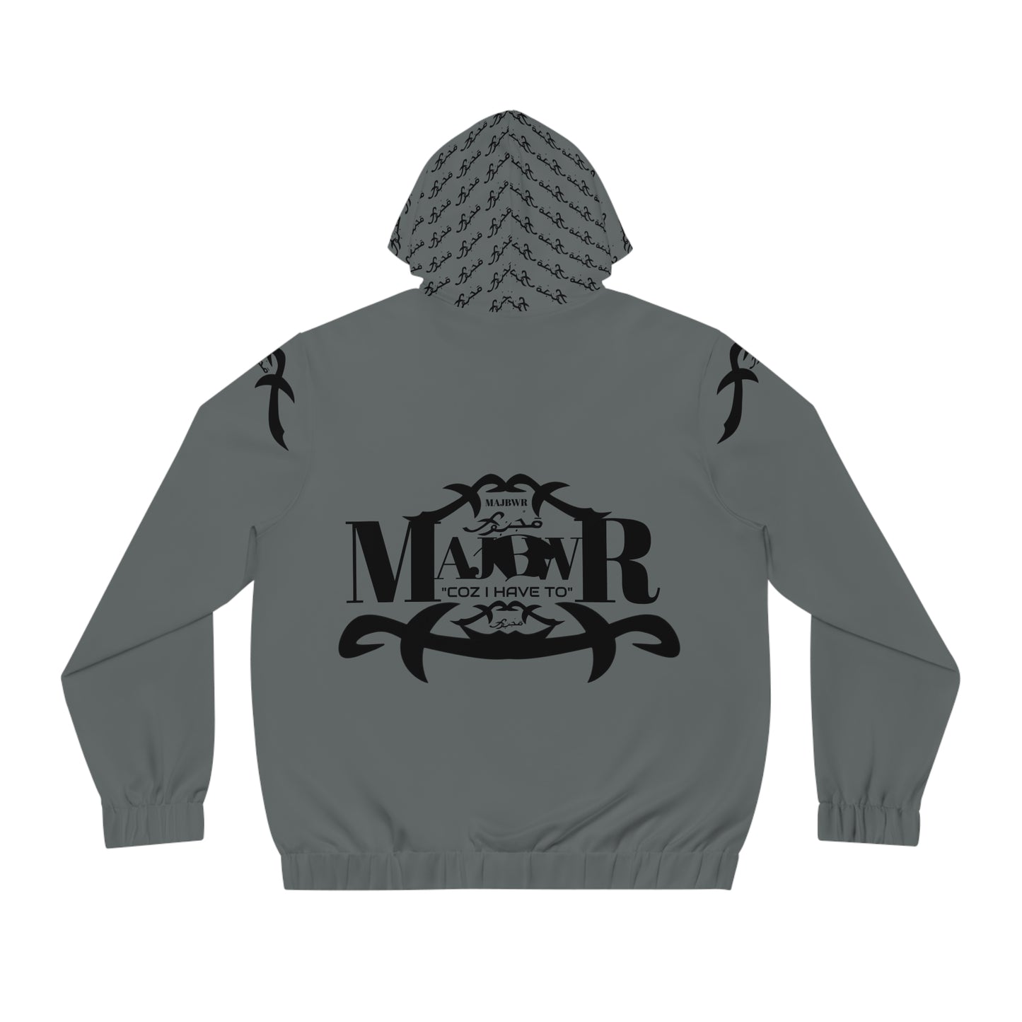 MAJBWR - Full-Zip Hoodie with Statement Design
