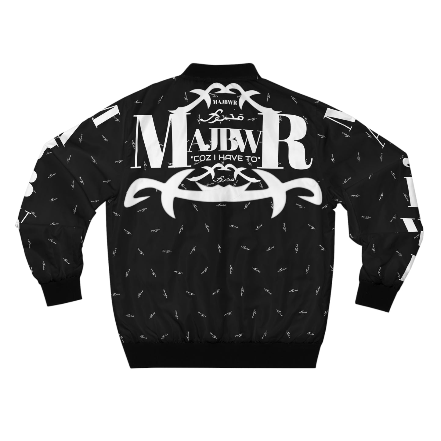 MAJBWR - "Bomber Jacket AOP Black Connect"