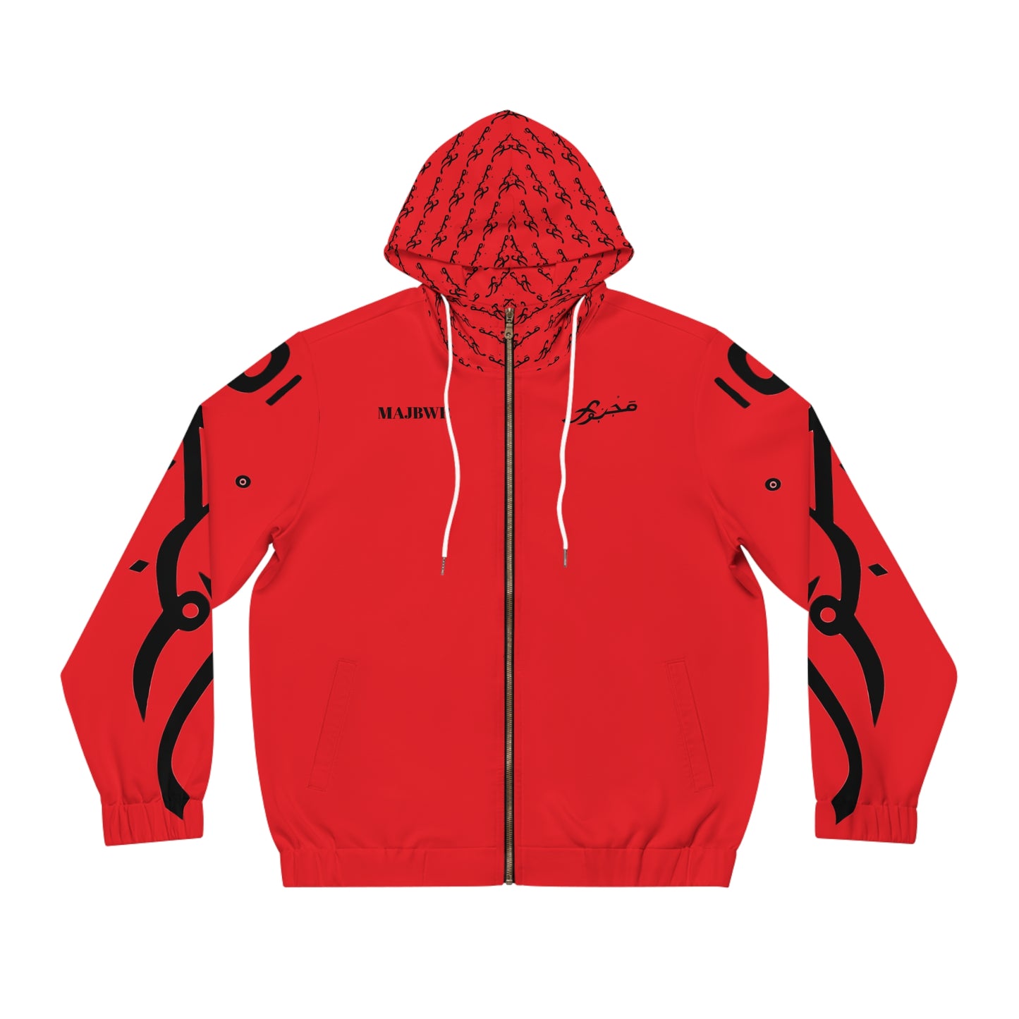MAJBWR - Red Full-Zip Hoodie