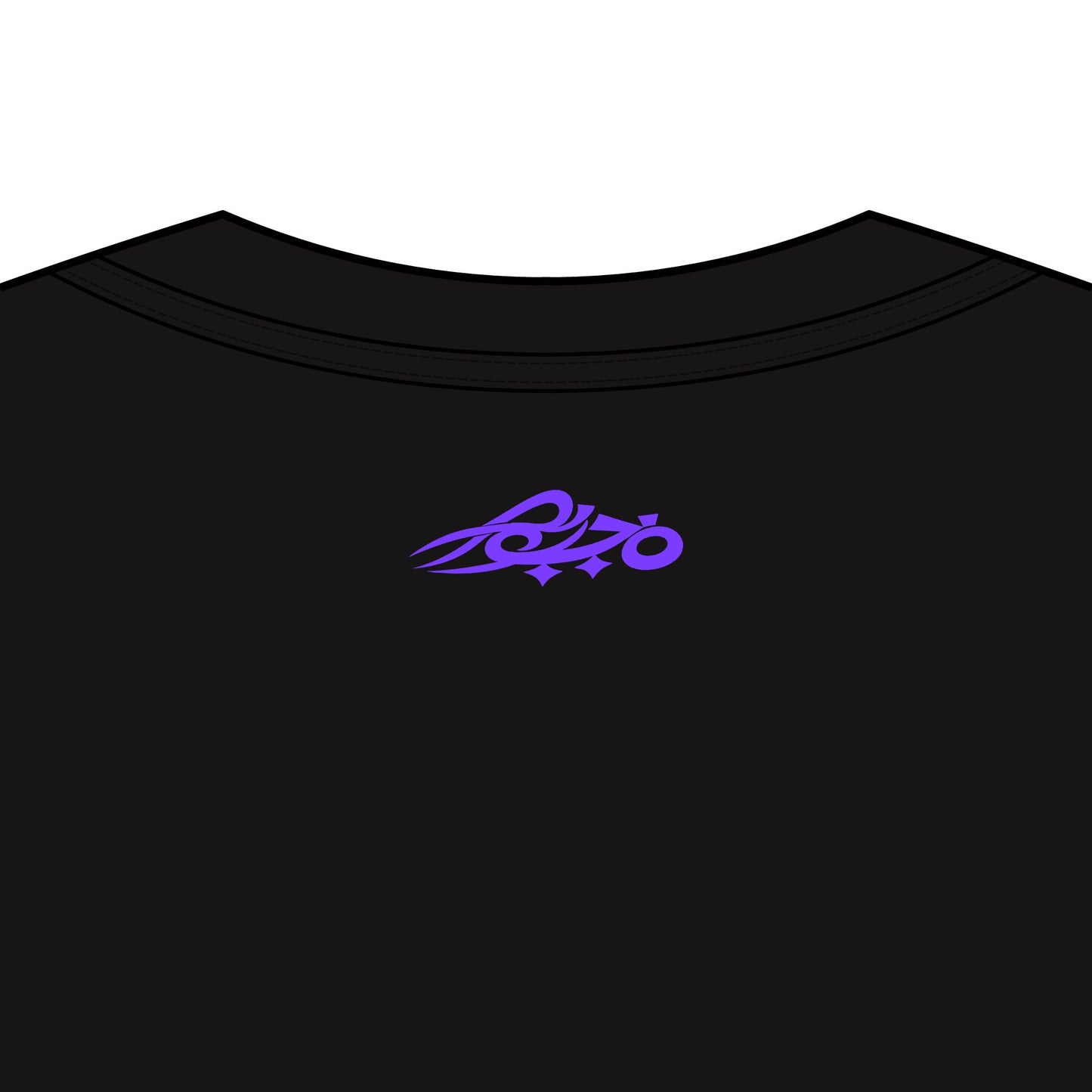 MAJBWR - Purple Crown Embroidered Box Tee — Oversized Men's Boxy T-Shirt
