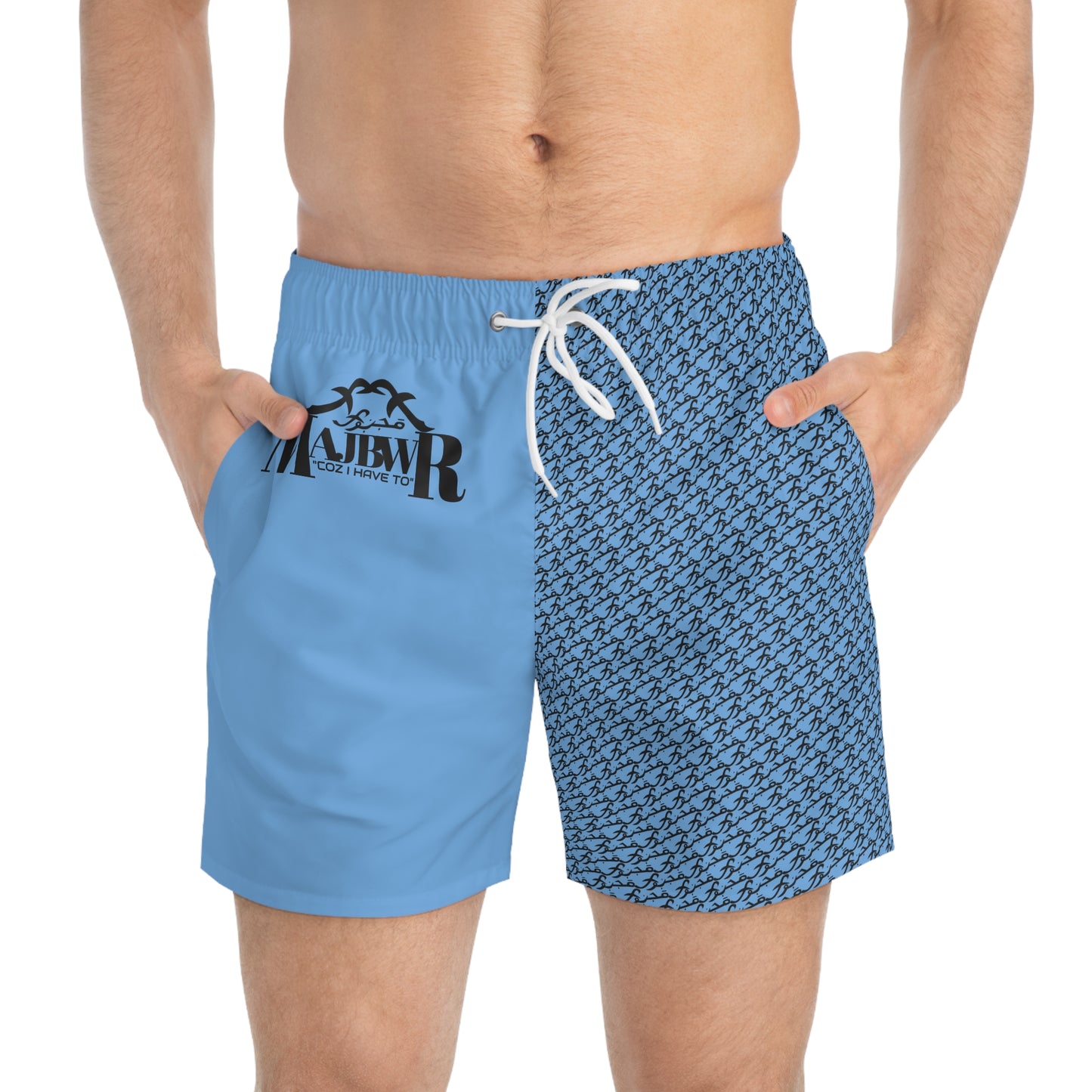 MAJBWR - Blue Swim Trunks