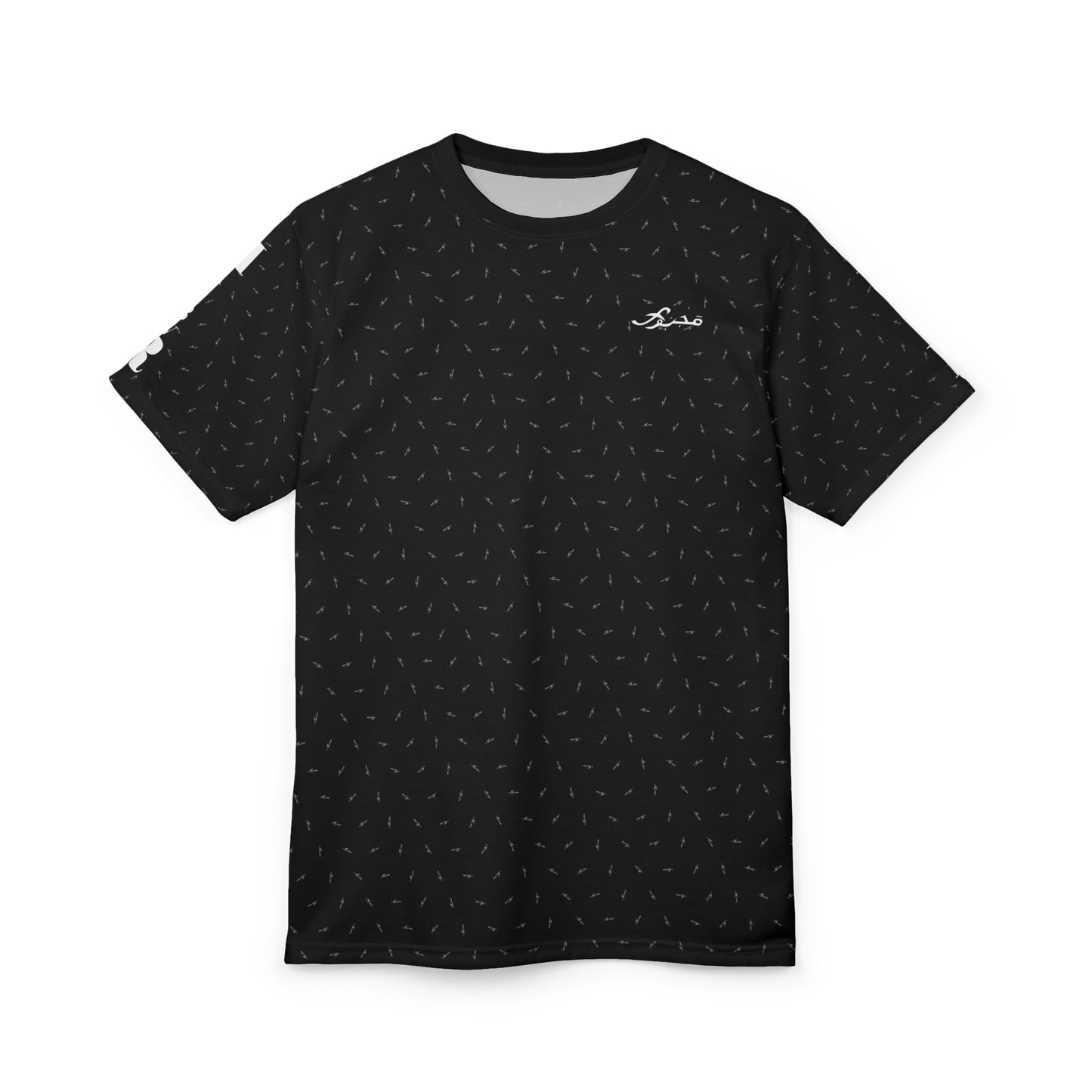 MAJBWR - Black Athletic Motion Unisex Tee AOP