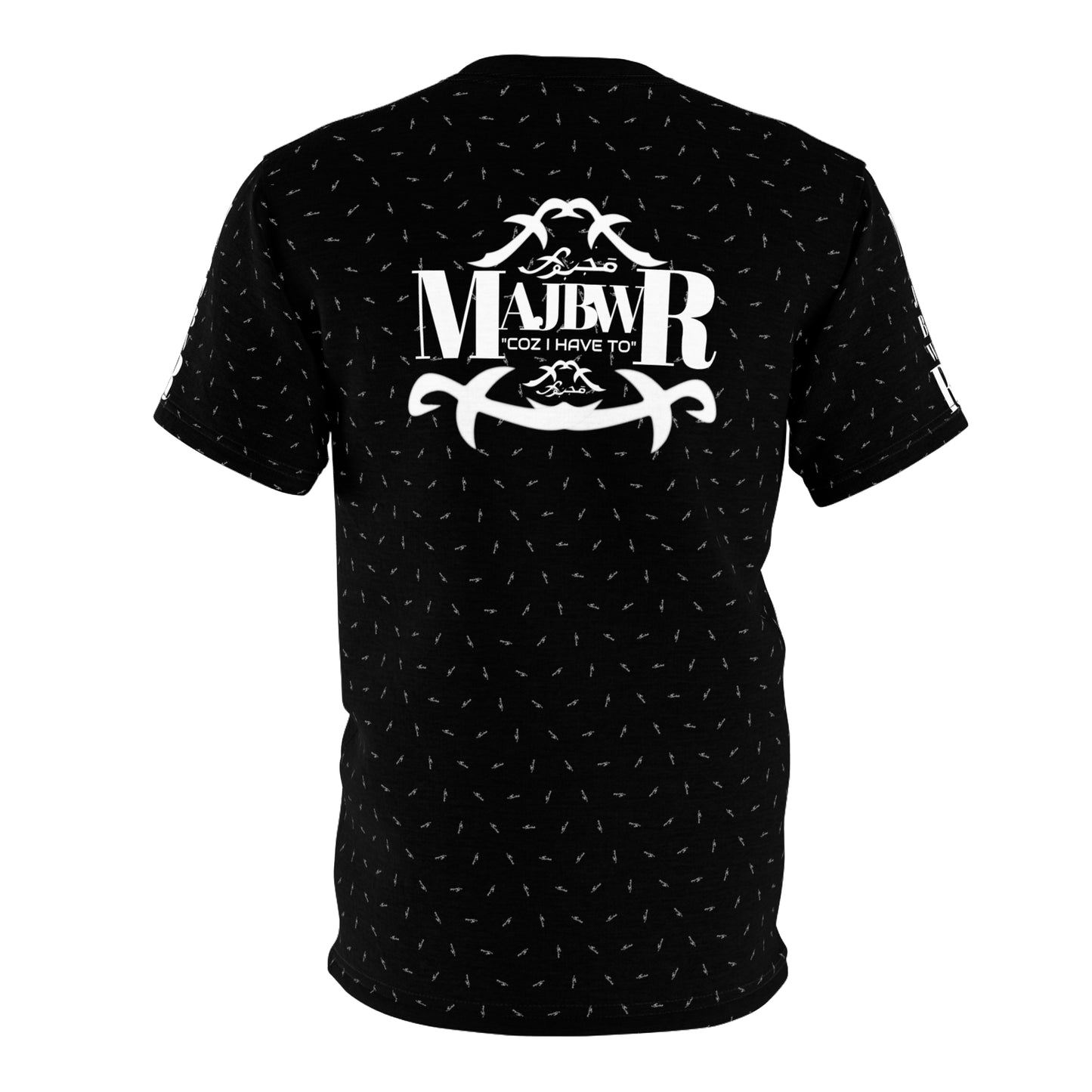 MAJBWR - Black Athletic Motion Unisex Tee AOP