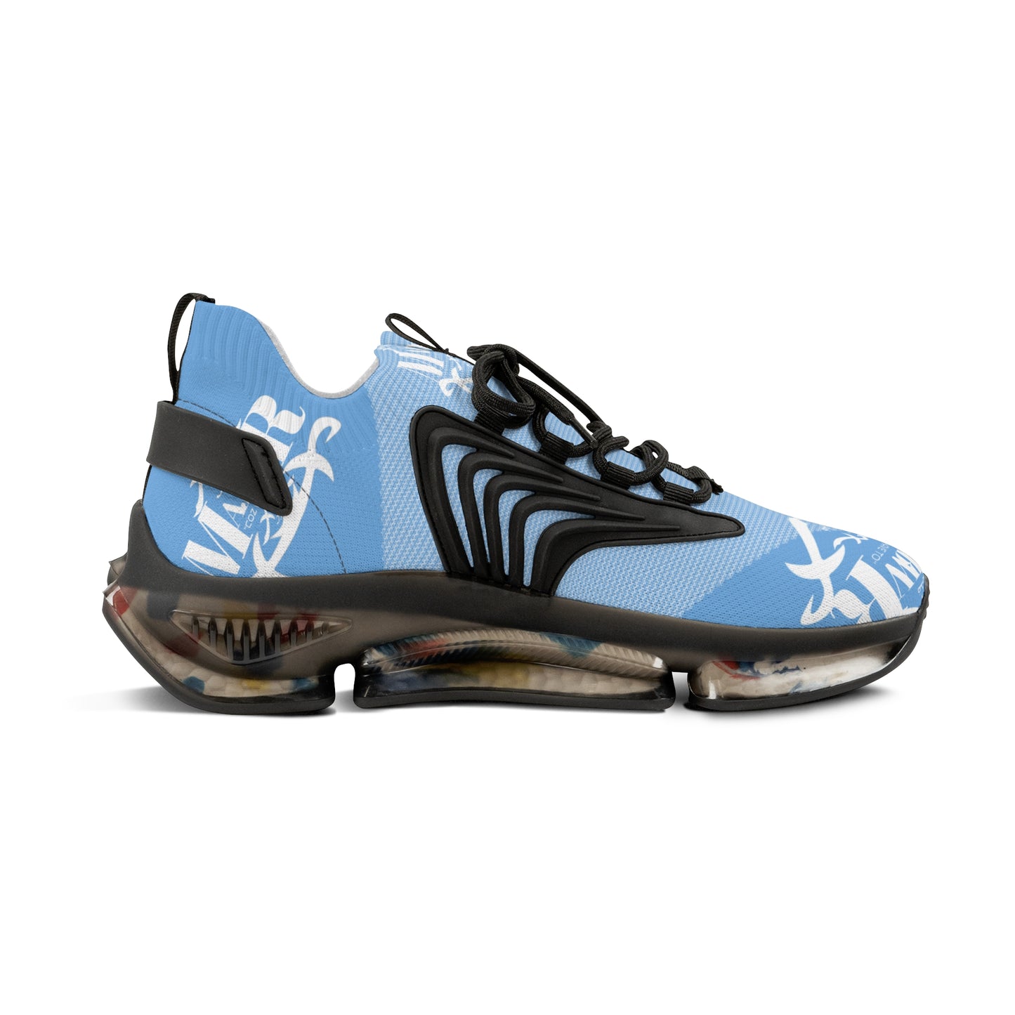 MAJBWR - Men's Mesh Snake Sneakers Light Blue X