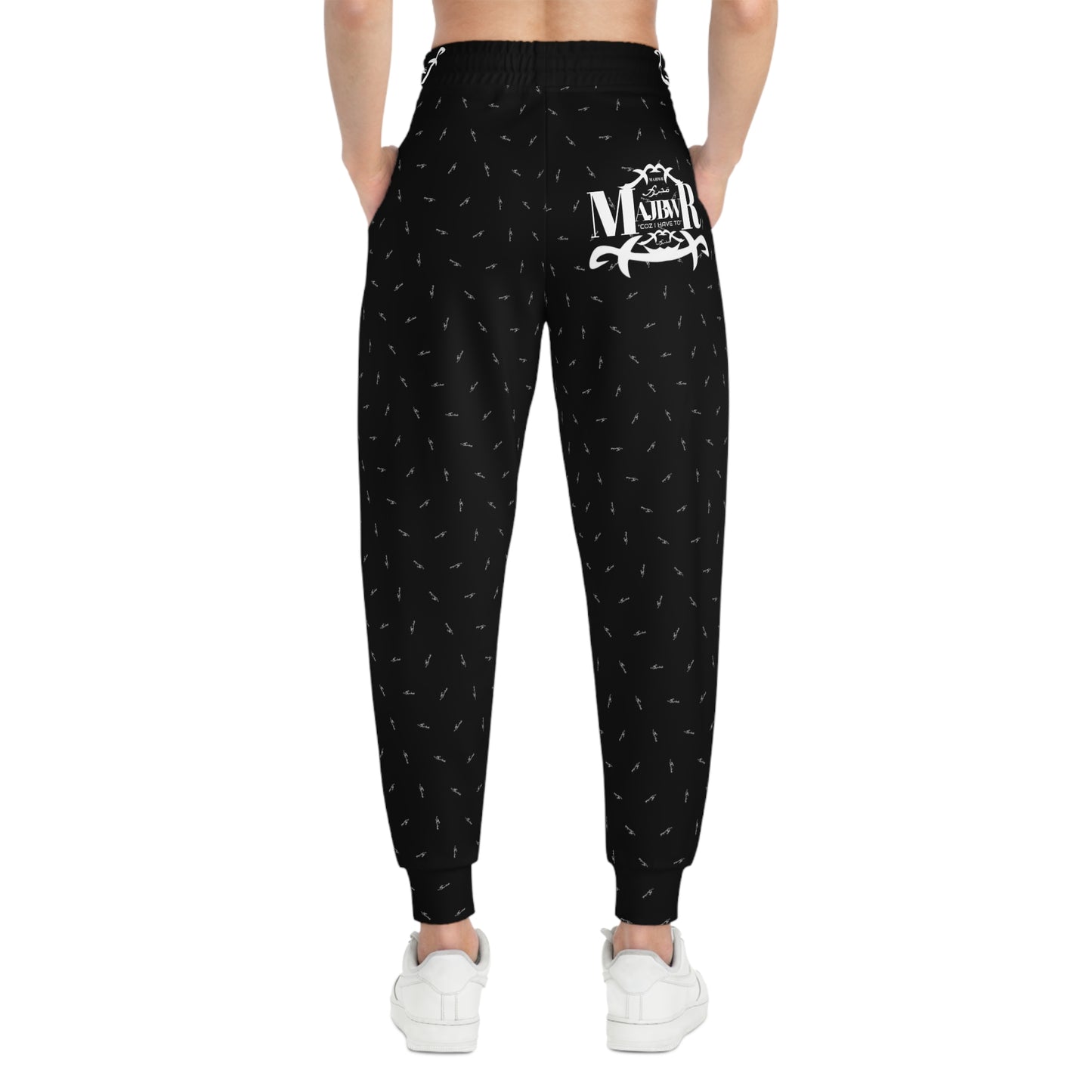 MAJBWR - "Black & White Print Joggers AOP connect"