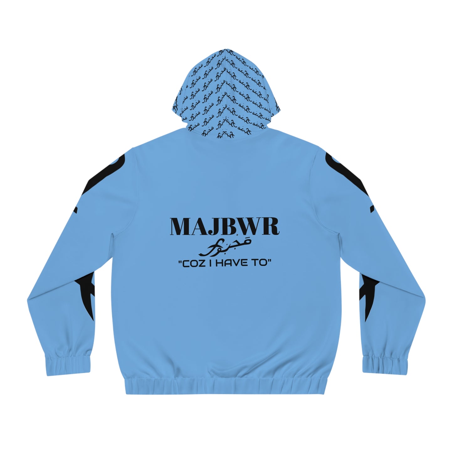 MAJBWR - Light Blue Full-Zip Hoodie
