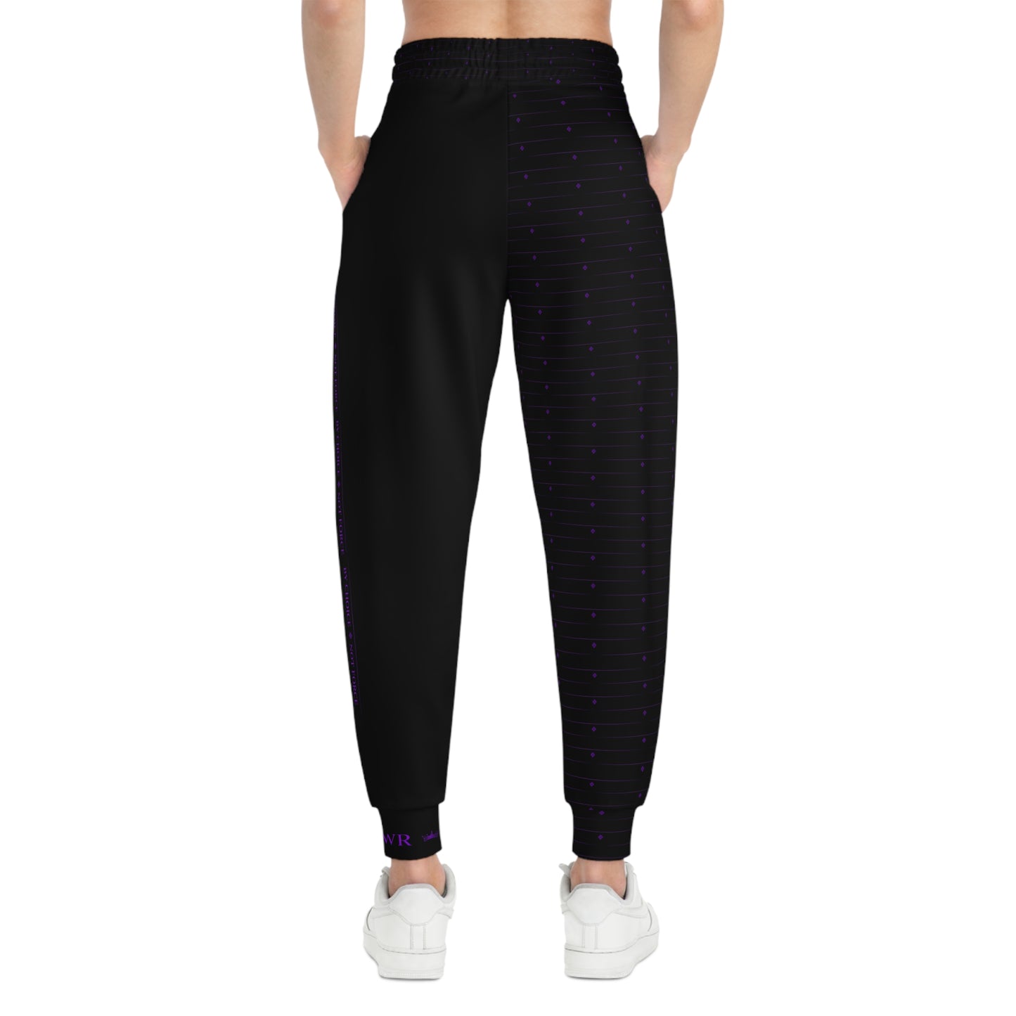 MAJBWR - Deep Purple Diamond Athletic Joggers - AOP