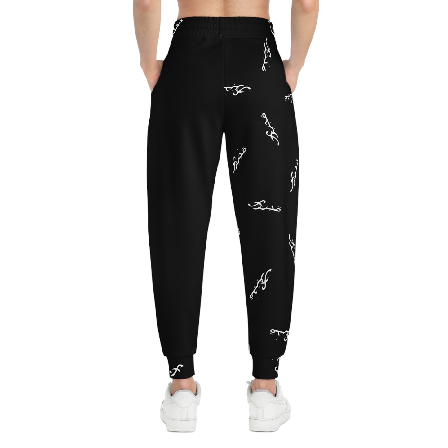 MAJBWR - Black & White Print Joggers - AOP