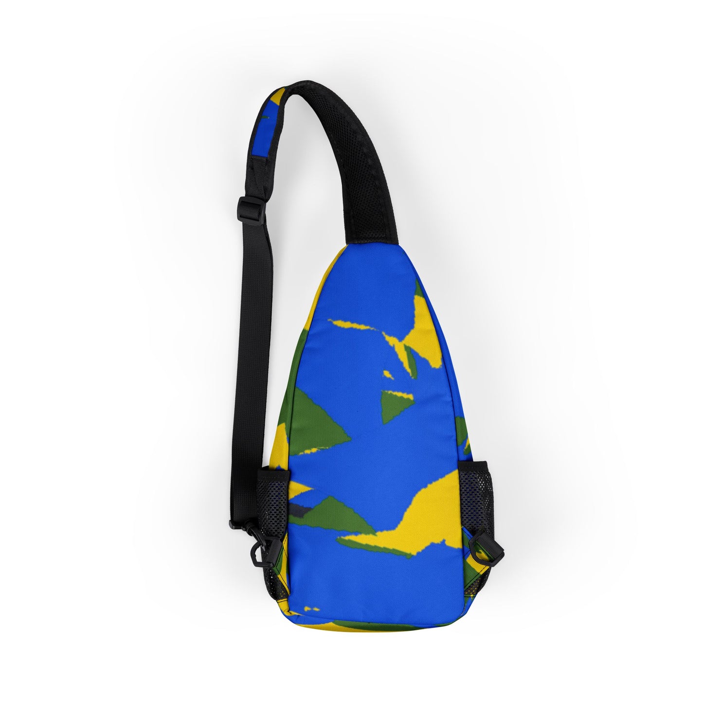 MAJBWR -Crown Sling Chest Bag Blue Yellow Green/Camo Edition Designer