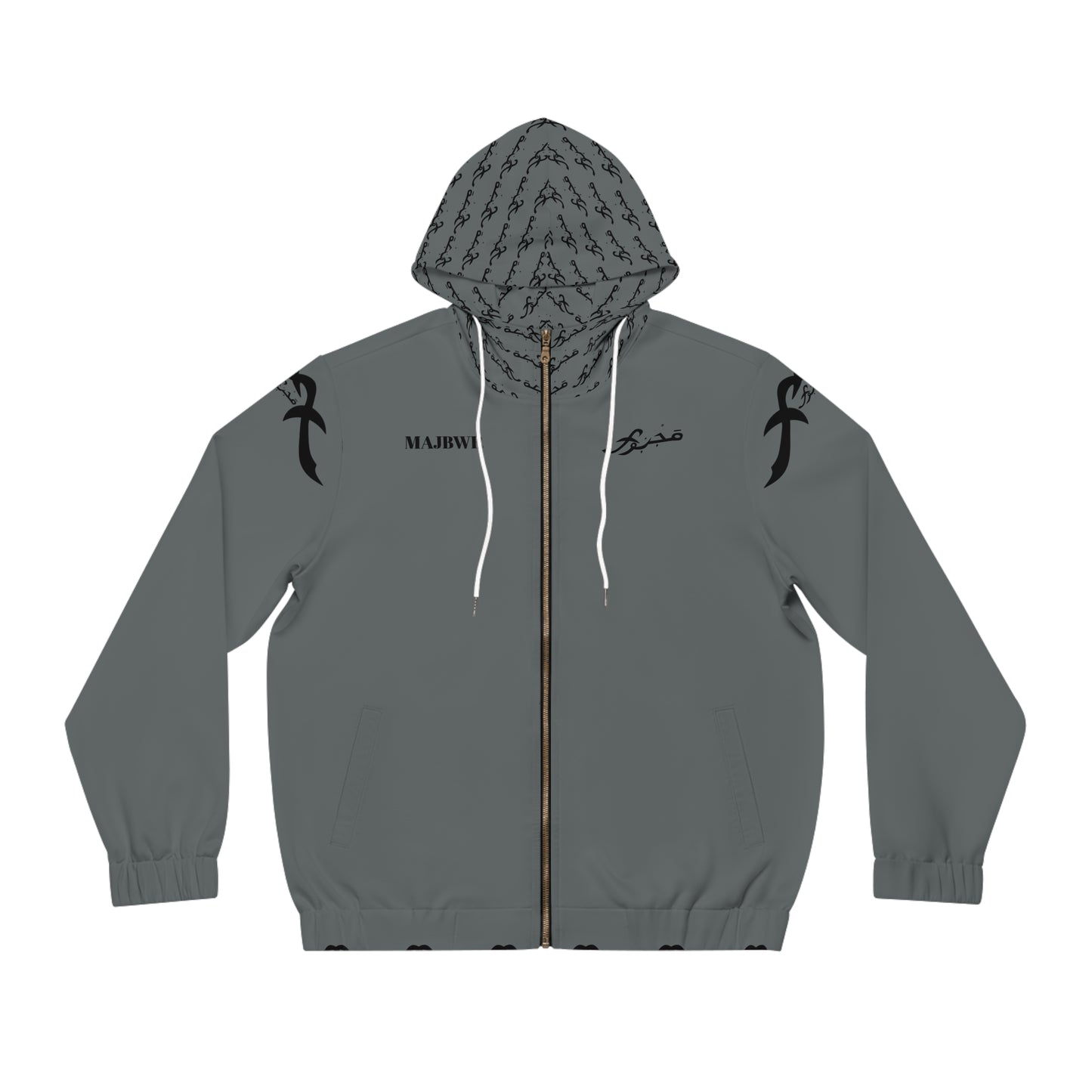 MAJBWR - Full-Zip Hoodie with Statement Design