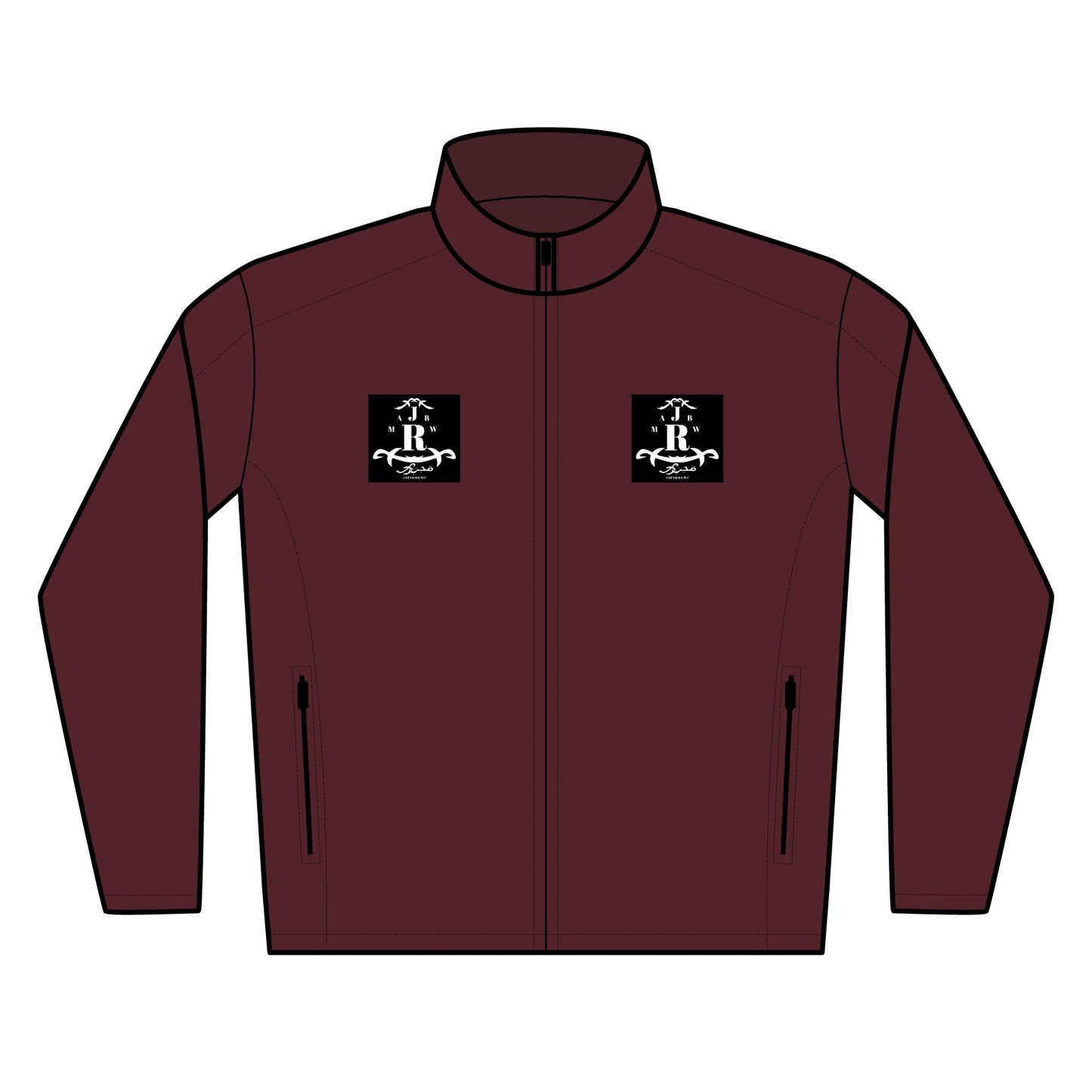 MAJBWR - Embroidered Soft Shell Jacket with Dual Chest Logo