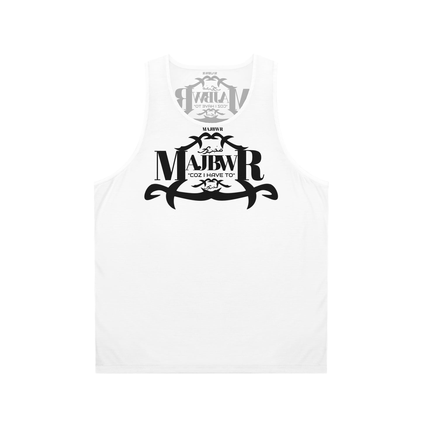 MAJBWR - Stylish Unisex Tank Top White