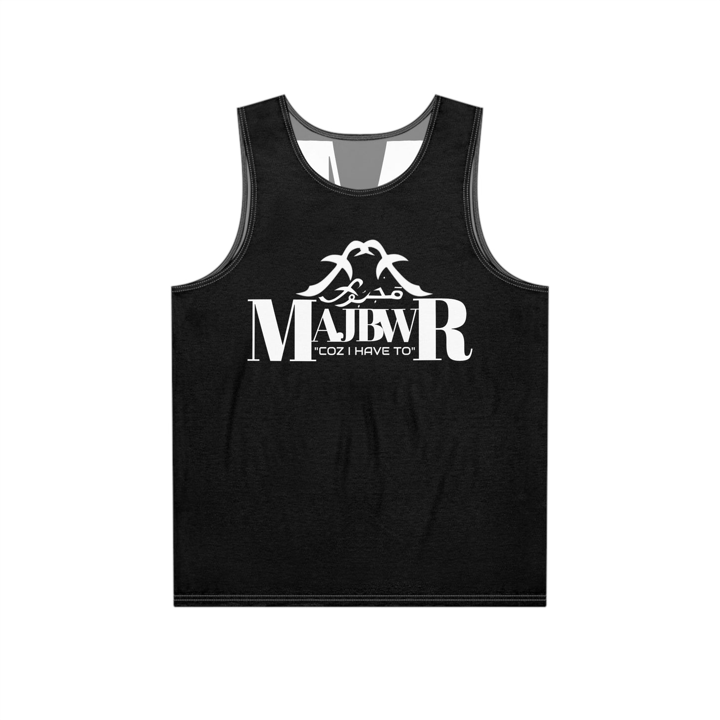 MAJBWR - Stylish Men's Tank Top Plain Black