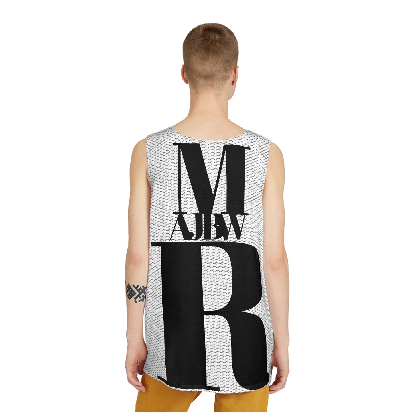 MAJBWR - Stylish Men's Tank Top Rear AOP 2 Face