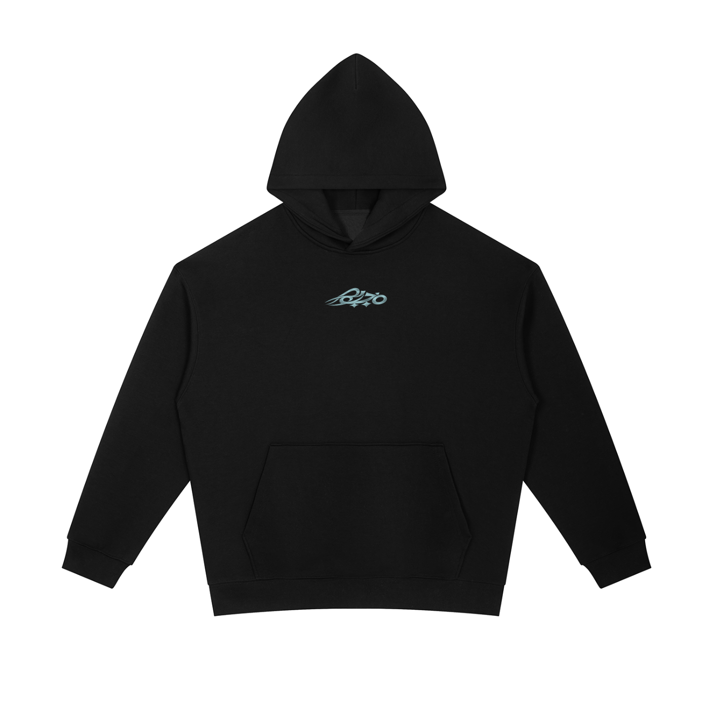 MAJBWR - POWDER BLUE CROWN OVERSIZED HOODIE — FROSTED EDITION