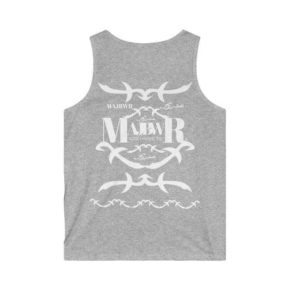 MAJBWR -Tribal Logo Tank Top — Men's Graphic Fitness Tank