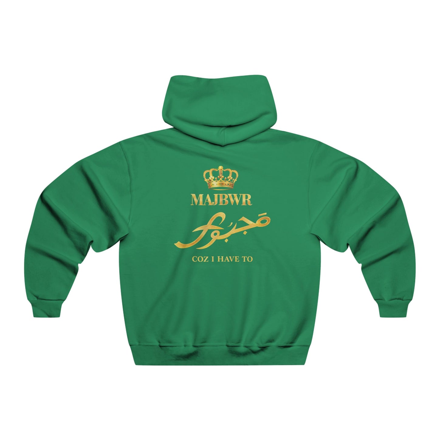 MAJBWR - Crown Hoodie — Gold Script King