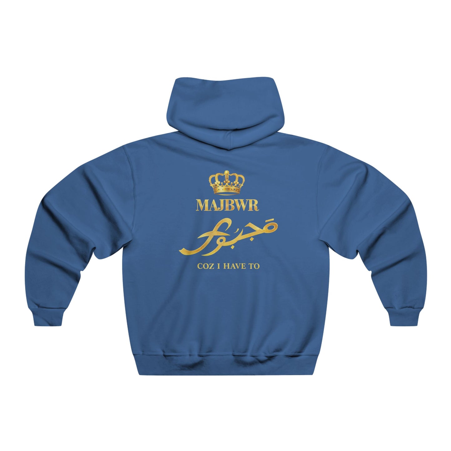 MAJBWR - Crown Hoodie — Gold Script King