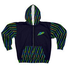 MAJBWR - Camo Crown 'Street King' Deep Dark Blue Zip Hoodie