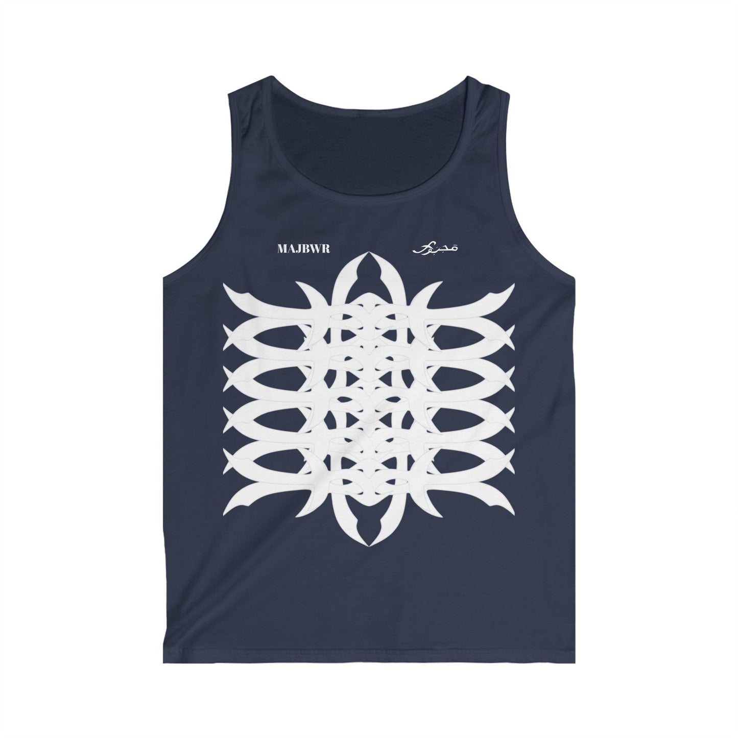 MAJBWR -Tribal Logo Tank Top — Men's Graphic Fitness Tank
