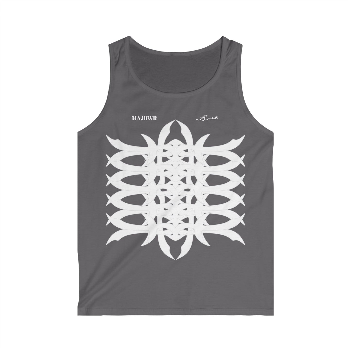 MAJBWR -Tribal Logo Tank Top — Men's Graphic Fitness Tank