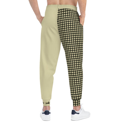 MAJBWR - Commander Crown Camo Joggers — MAJBWR Pale Beige Athletic Joggers