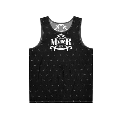 MAJBWR - Stylish Men's Tank Top Black Front On Back AOP 5 %