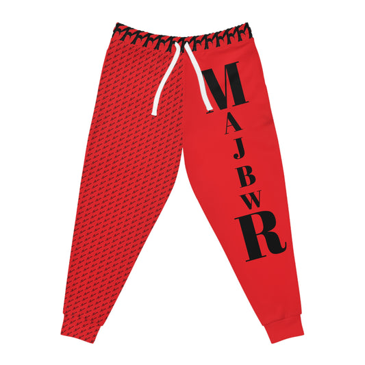 MAJBWR - Red & Black Print Joggers
